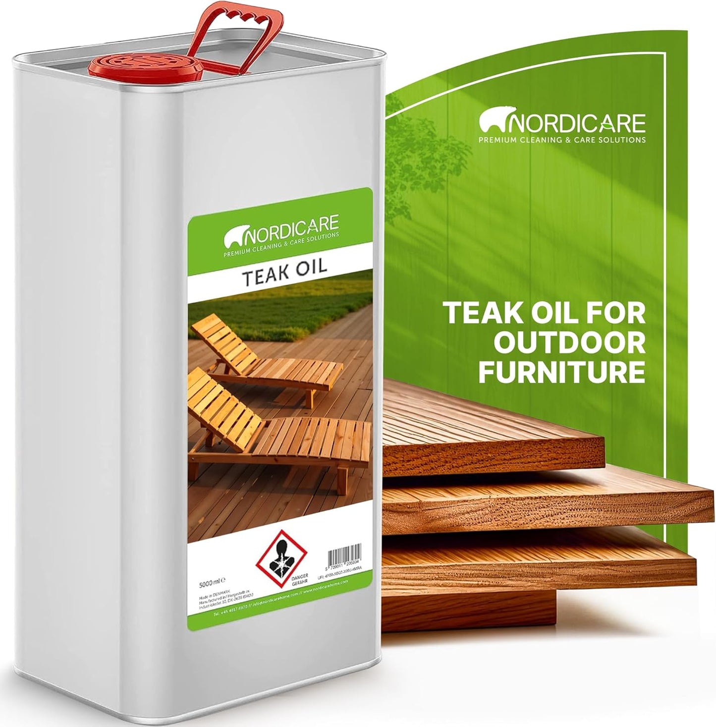 Nordicare Sealing Wood Oil for Outdoor Furniture Protection