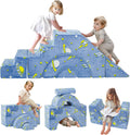 MeMoreCool Toddler Foam Climbing Couch with Slide & Stair - Playroom