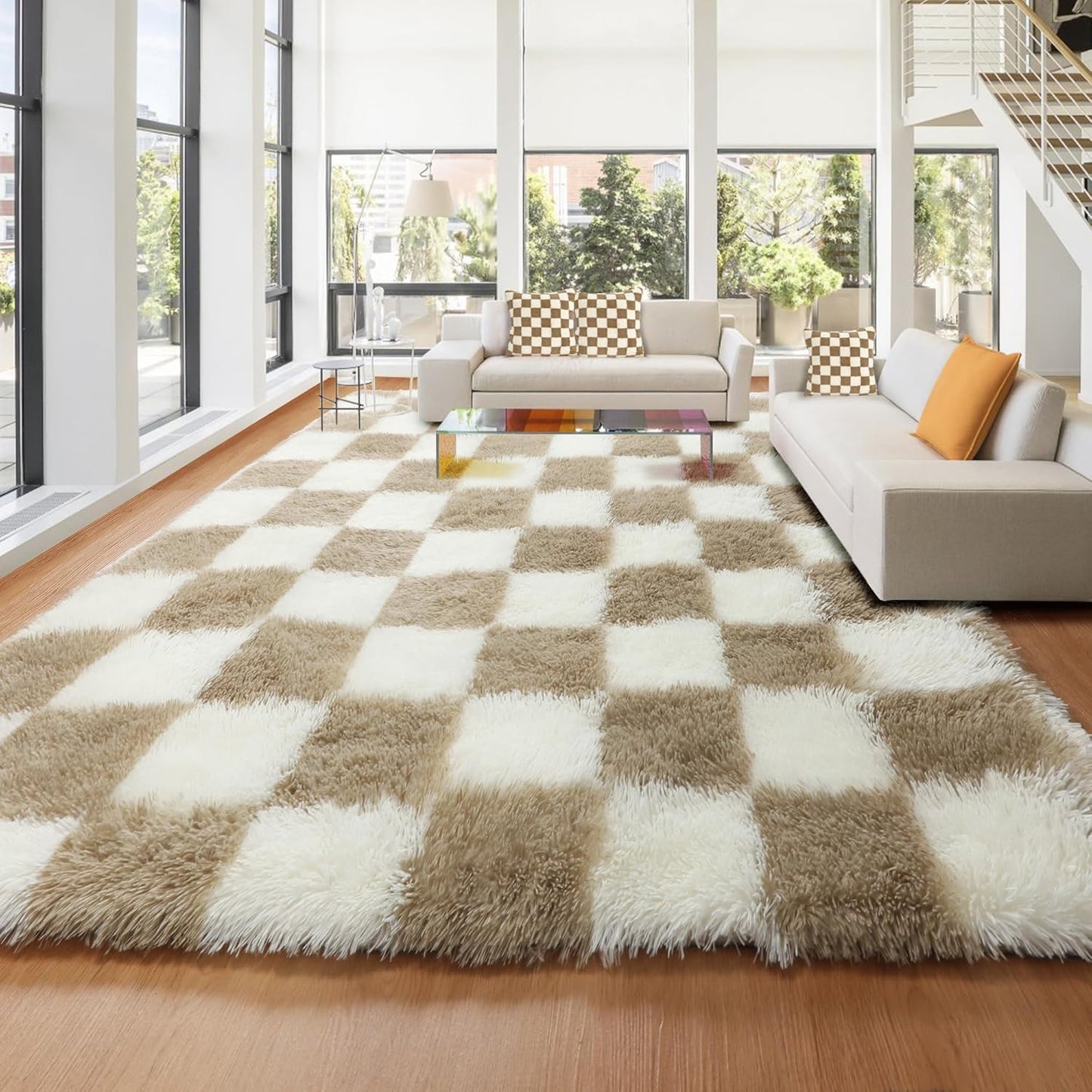 KICMOR Area Rugs 8x10 for Living Room, Soft Plush Furry Rug