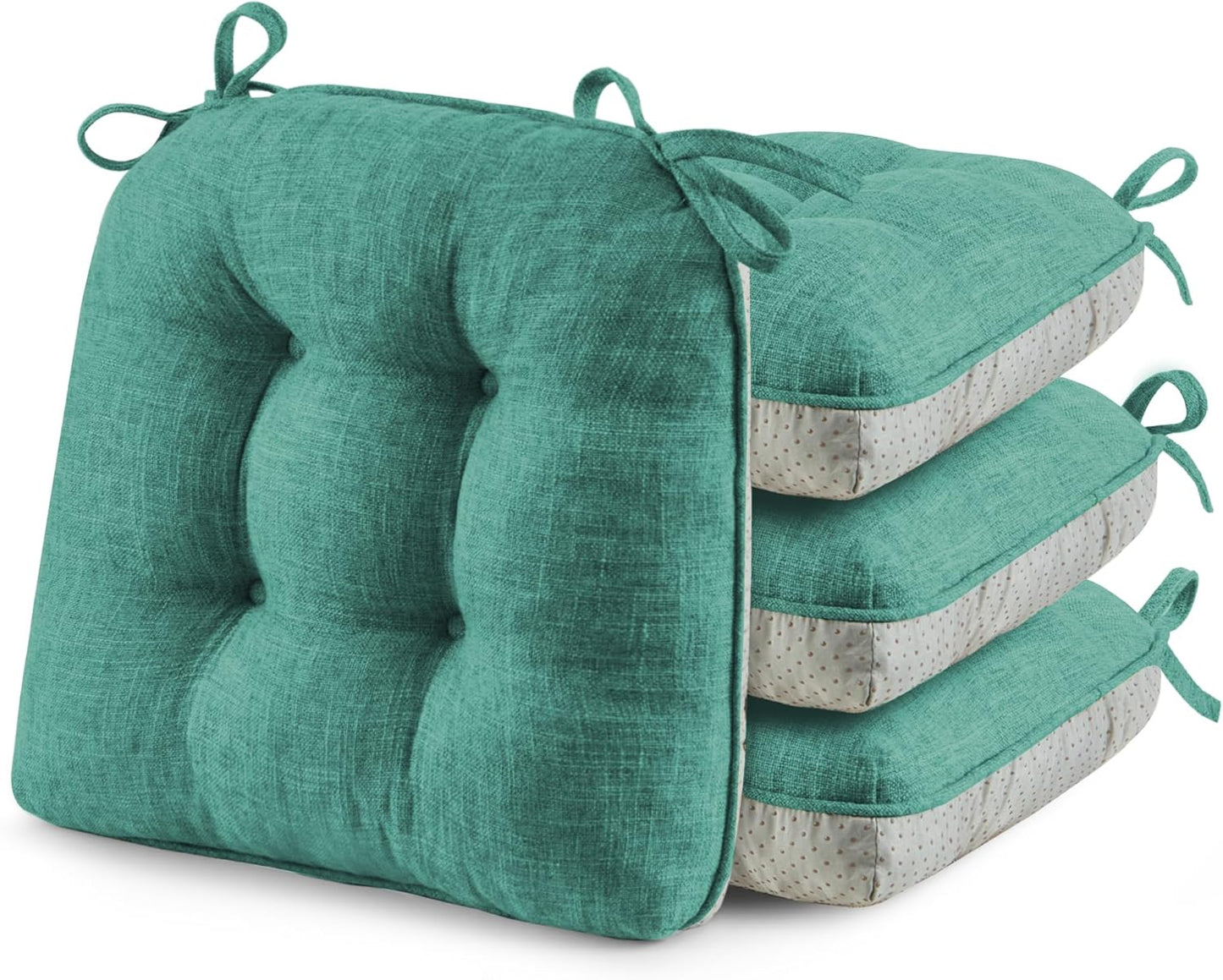 Puredown Tufted Memory Foam Chair Cushions for Dining Chairs