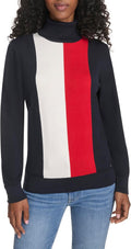Tommy Hilfiger Women Long Sleeve Cotton Turtleneck Sweater