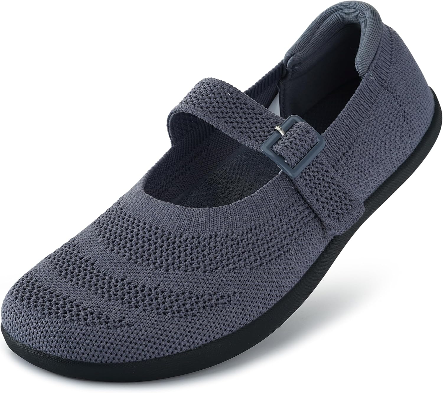 WHITIN Women's Barefoot Mary Jane Flats with Adjustable Straps