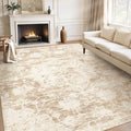 Area Rugs 9x12 Living Room Rug - Machine Washable Vintage Neutral