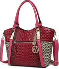MKF Collection Tote Bag for Women Vegan Leather Top-Handle Purse