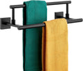KOKOSIRI Bathroom Towel Bars 16 in Double Towel Rail - Space Saving
