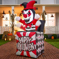 Halloween Inflatable 5 ft Animated Clown in Box - Spooky Yard Decor