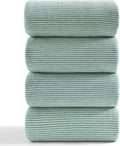 Oversized Bath Towel Set 4 Piece Ultra Soft Fluffy Green