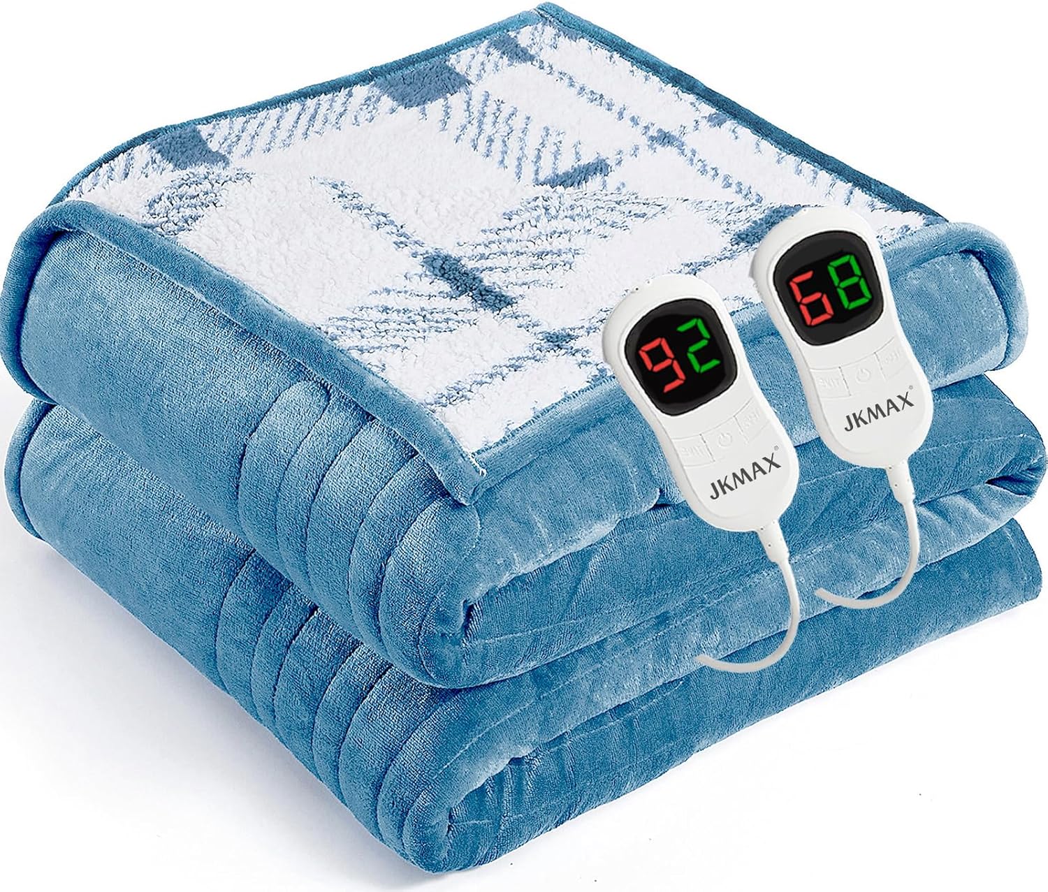 Heated Electric Blanket Queen Size - Flannel Heating Blanket