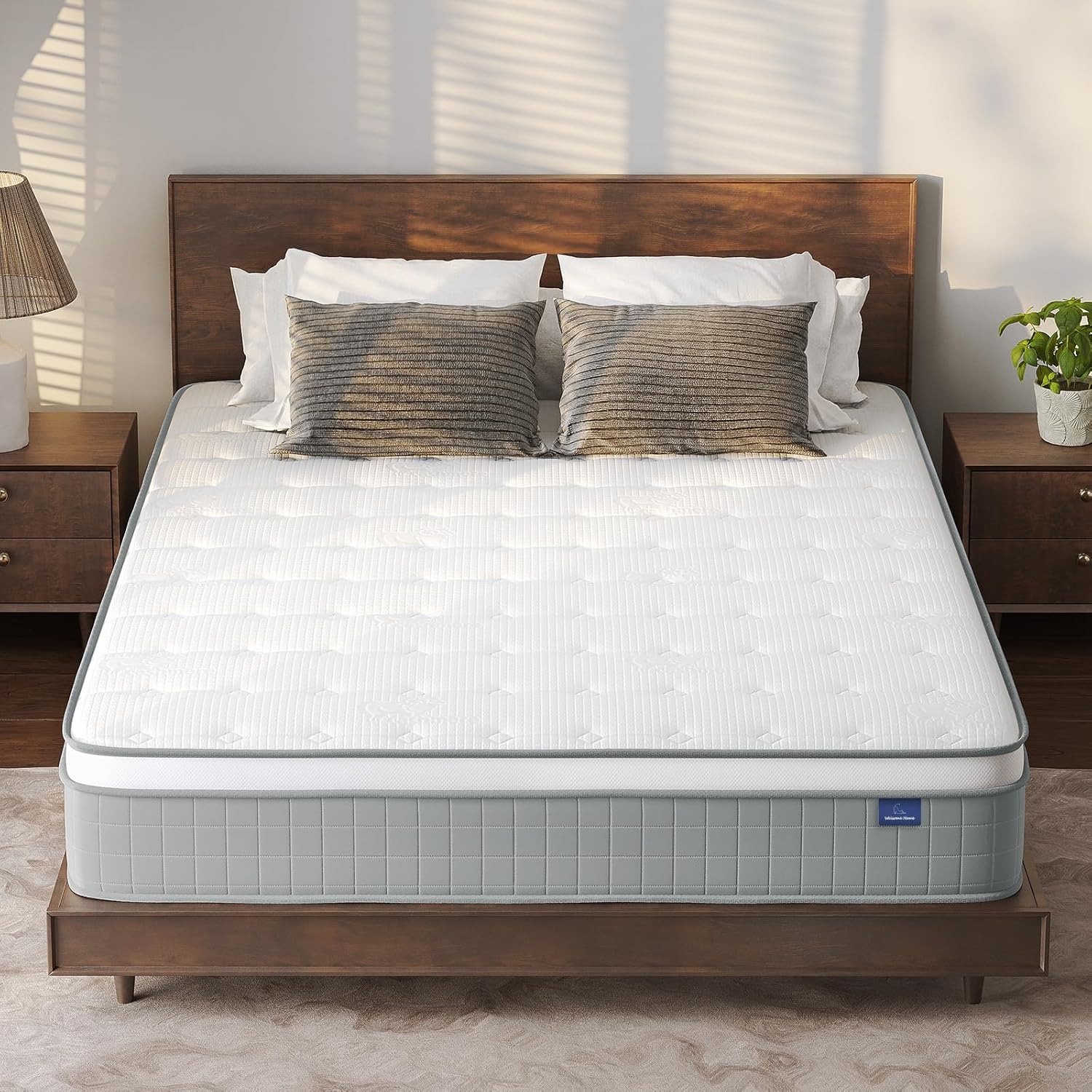Vesgantti Full Size Mattress: 10 Inch Innerspring Hybrid Comfort