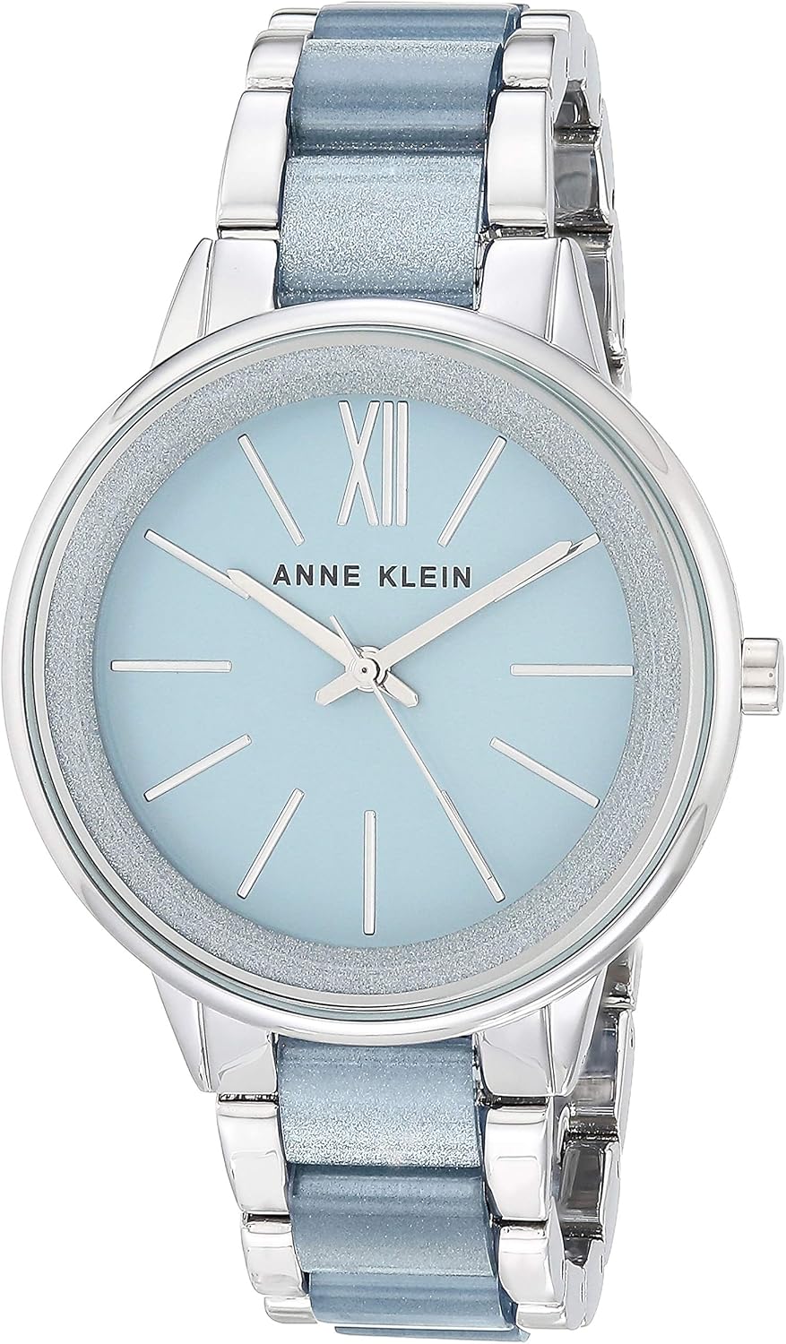 Anne Klein Women's Resin Bracelet Watch with Light Blue Dial