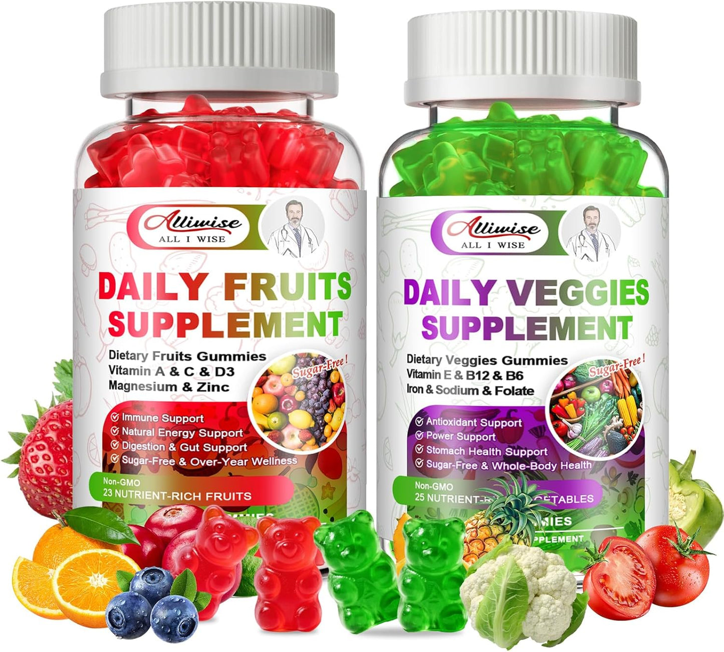 Sugar-Free Fruits and Veggies Supplement for Daily Nutrition