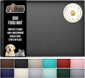 GORILLA GRIP Waterproof Raised Edge Silicone Pet Feeding Mat - 28x18