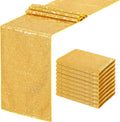 Gold Table Runners 10 Pack 12x108 in Sequin Table Runners - Elegant