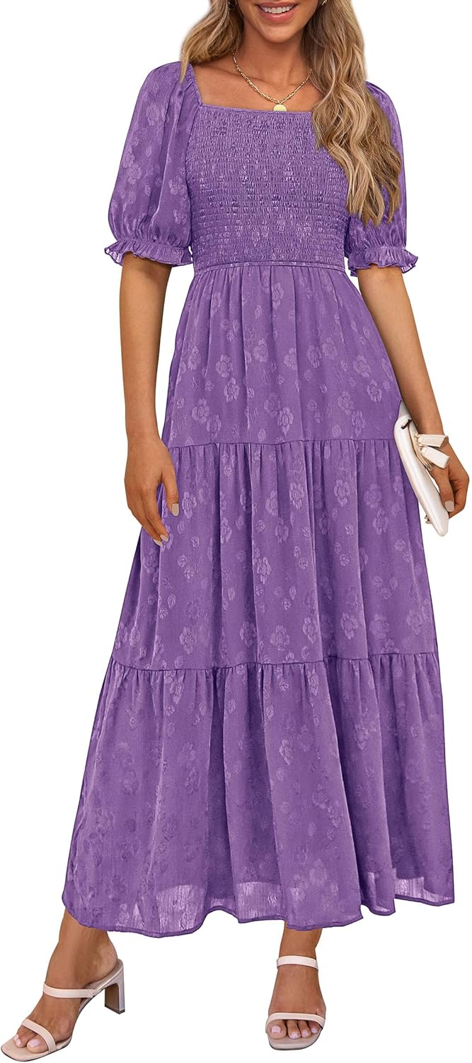 PRETTYGARDEN Women's Casual Midi Dresses for Summer Events