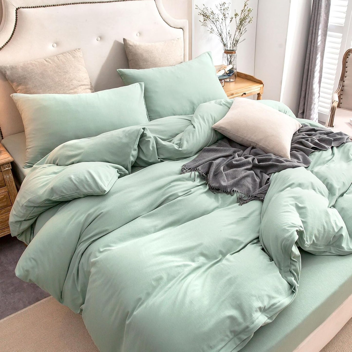 PURE ERA Jersey Knit Duvet Cover Set for Cozy Sleep Experience