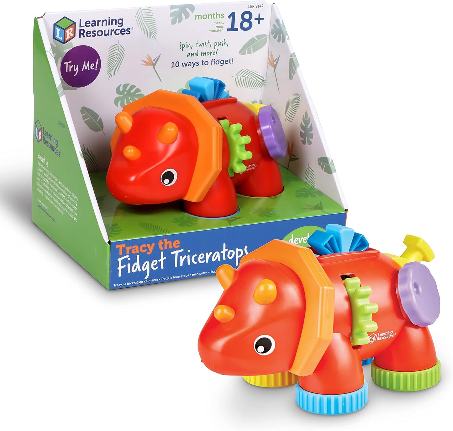 Tracy The Fidget Triceratops - Sensory Learning Fun!