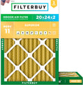 Filterbuy 20x24x2 Air Filter MERV 11 - Superior Pet & Allergy Defense