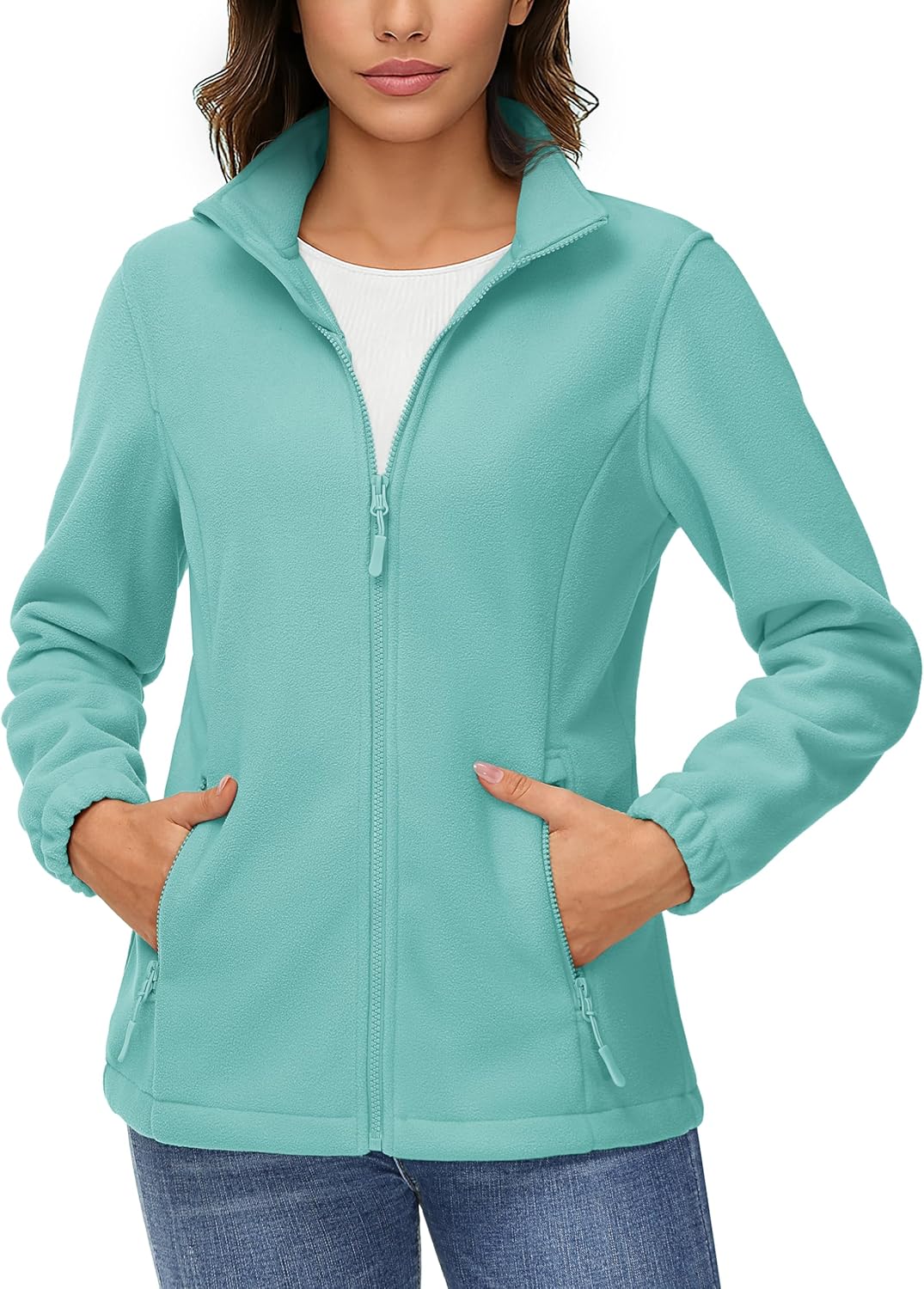 TACVASEN Women's Soft Fleece Jacket for Winter Warmth and Style