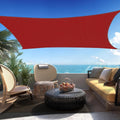 Custom Size 13ft x 18ft Red Rectangle Sun Shade Sail - Durable UV