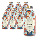 Organic Black Iced Tea Glass Bottles, 16 oz Pack of 12 - Refreshing