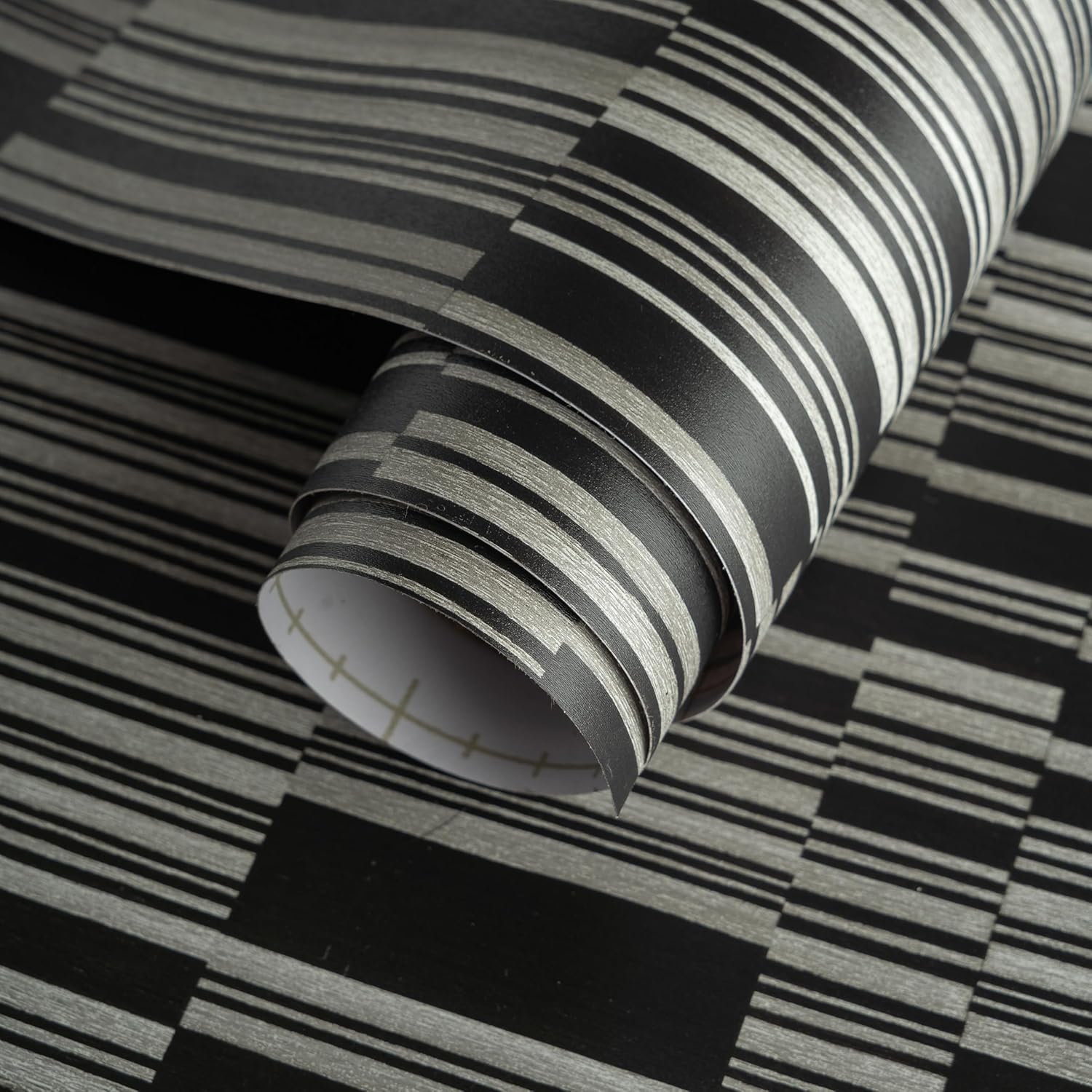 Striped Black and White Wallpaper Peel and Stick for Easy Decor