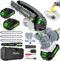 Mini Chainsaw Cordless 6 in Portable Electric Chainsaw - Easy Trimming