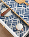 Cohoo Home Drawer and Shelf Liners 17.3in x 23.6ft - Non Slip Blue