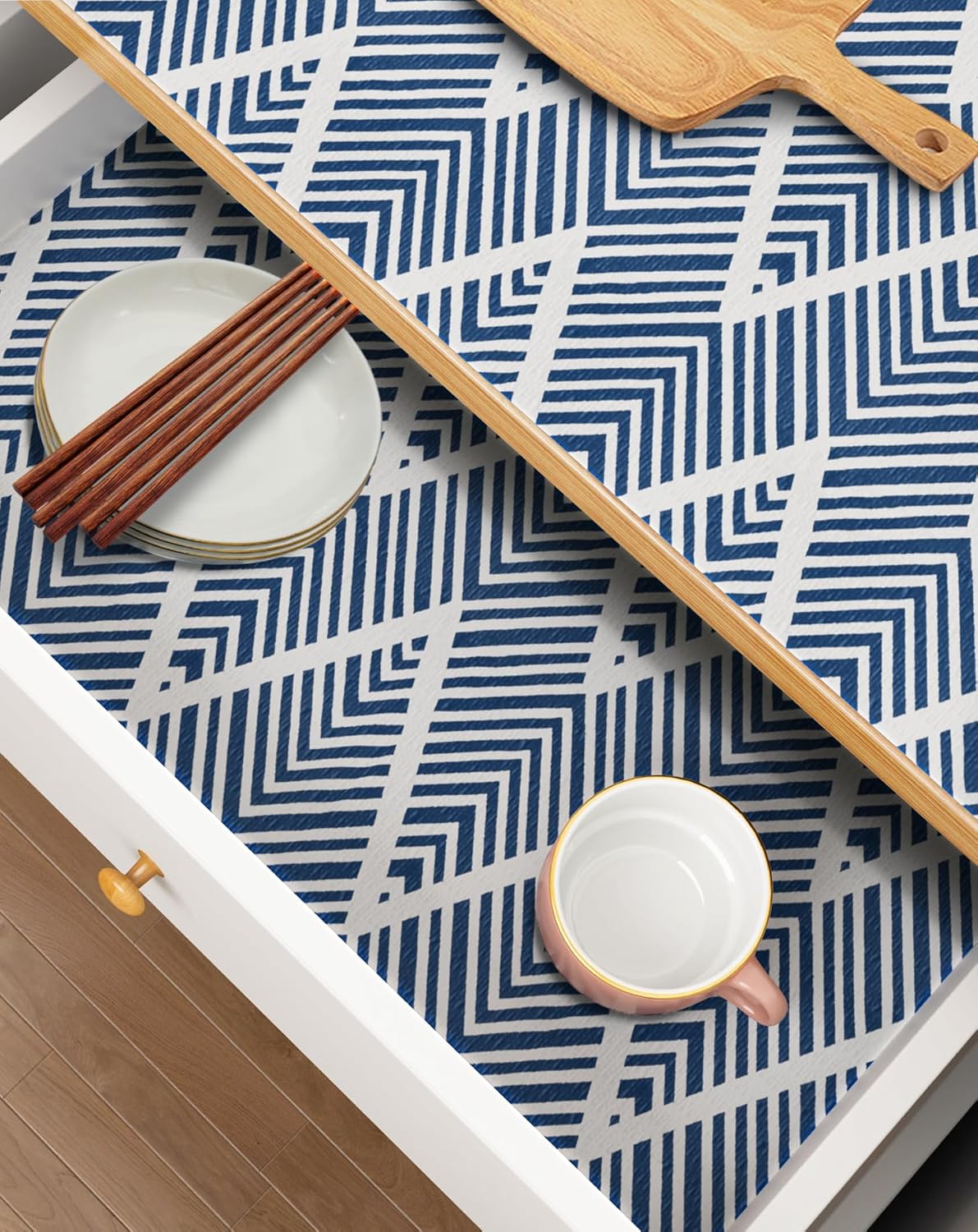 Cohoo Home Non Adhesive Drawer and Shelf Liners for Kitchen