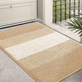 36x24 Beige Indoor Outdoor Door Mat - Low-Profile Absorbent Entry Rug