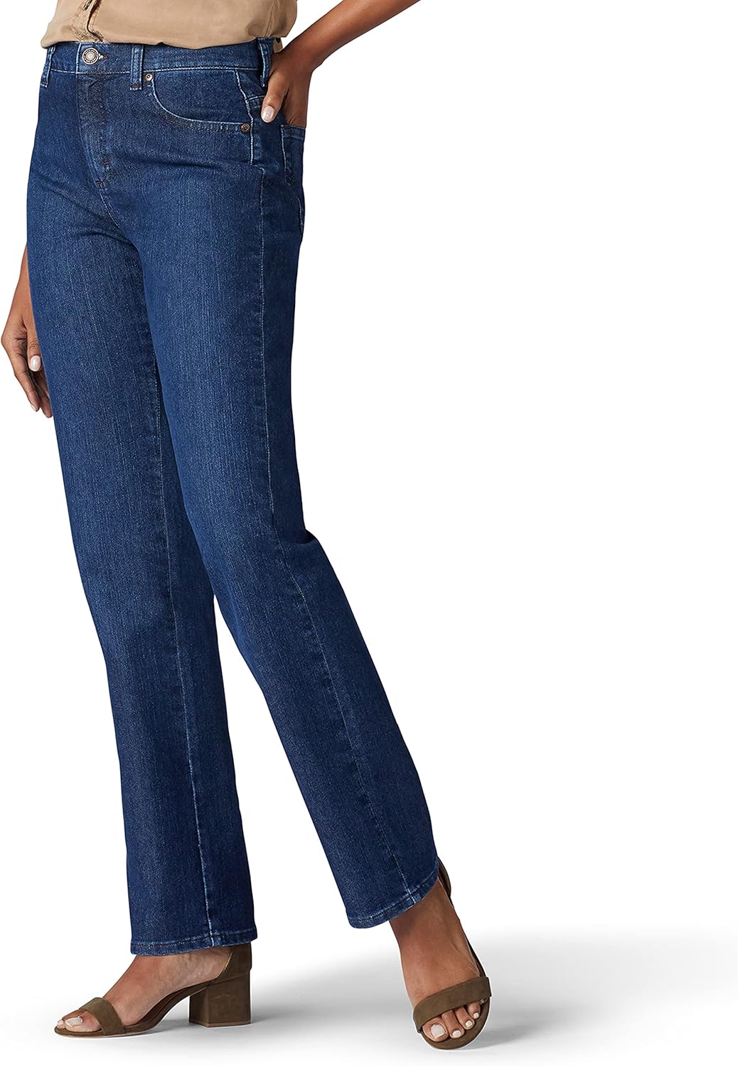 Lee Women's Relaxed Fit Straight Leg Jean for Everyday Comfort