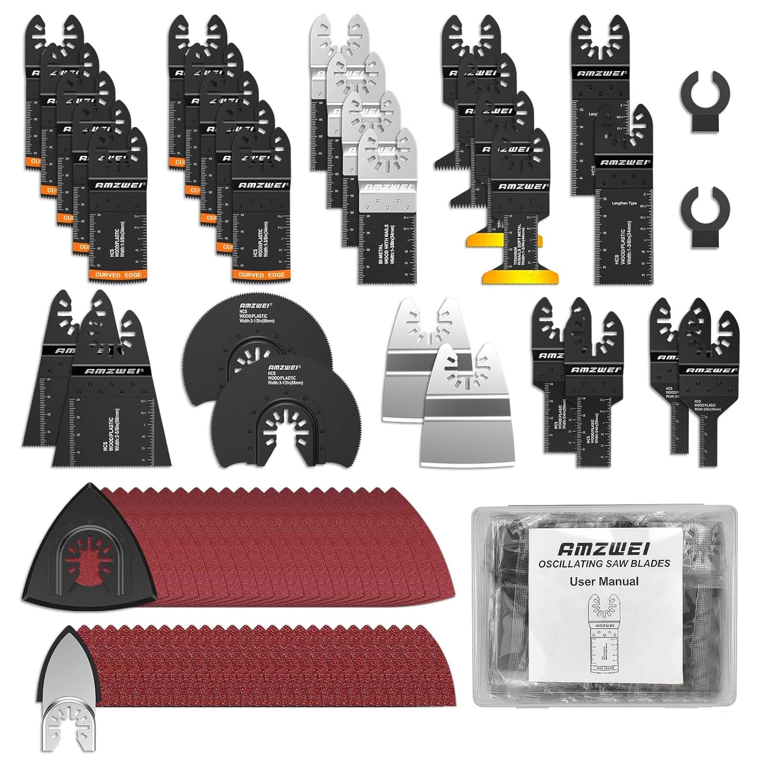 152 Metal Wood Oscillating Tool Blade Kit for Quick Repairs