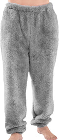 Mens Fleece Pajama Pants for Winter - Soft Plush Lounge Bottoms