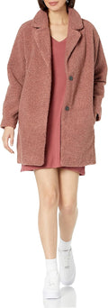 Women Teddy Bear Fleece Oversized-Fit Lapel Jacket - Cozy Sherpa