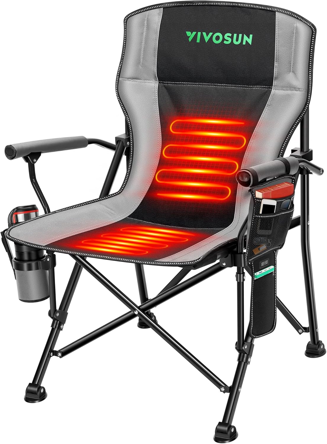 VIVOSUN Heated Camping Chair - Warmth & Comfort on-the-go