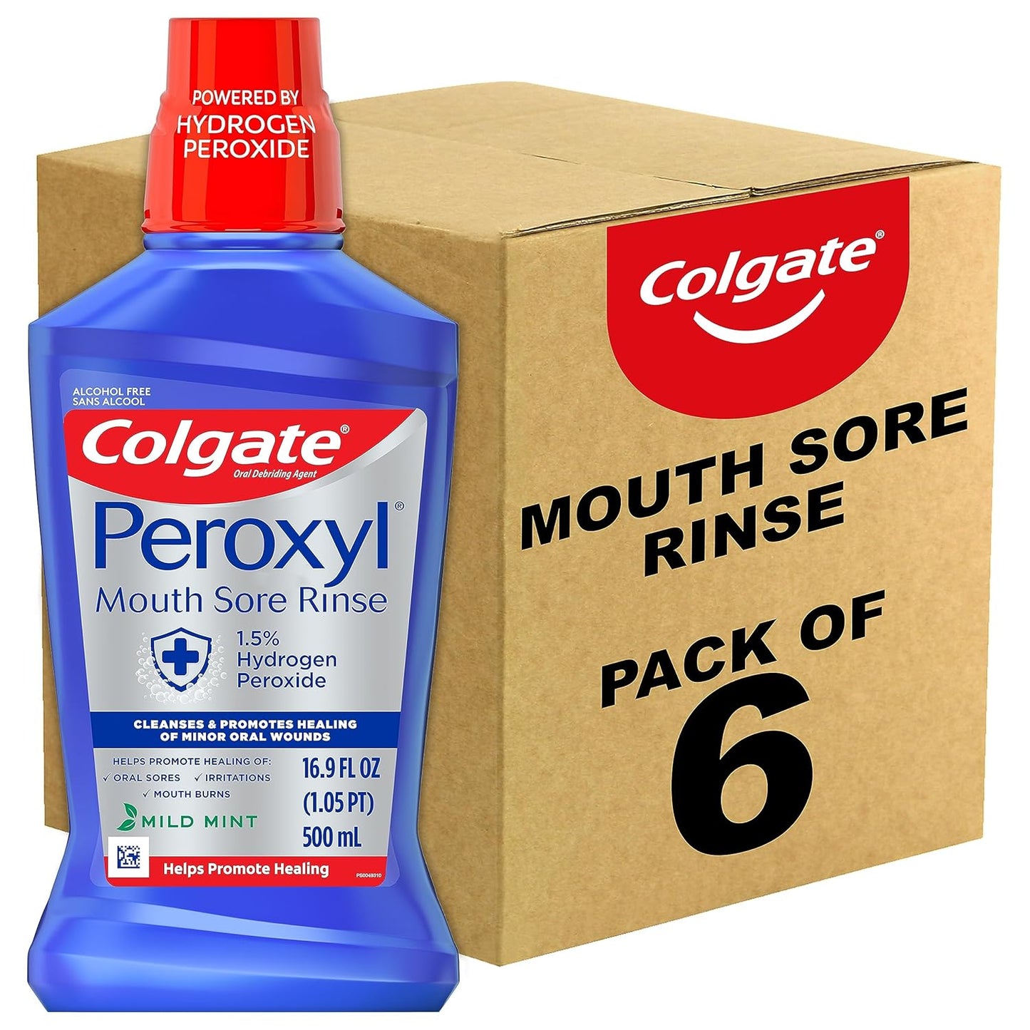 Colgate Peroxyl Antiseptic Mouthwash for Oral Healing and Care