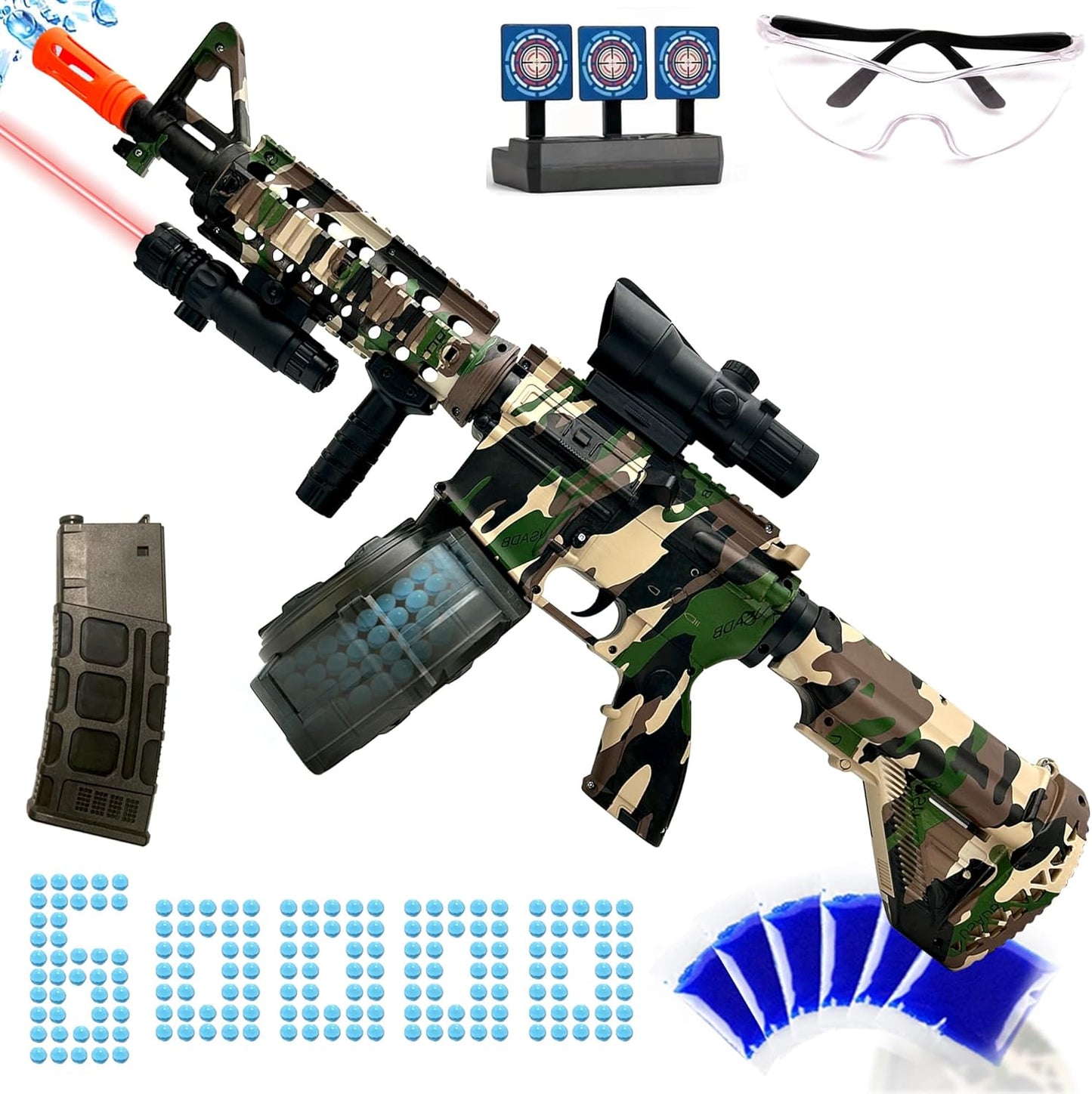 Large Splatter Gel Ball Blaster for Outdoor Fun and Games