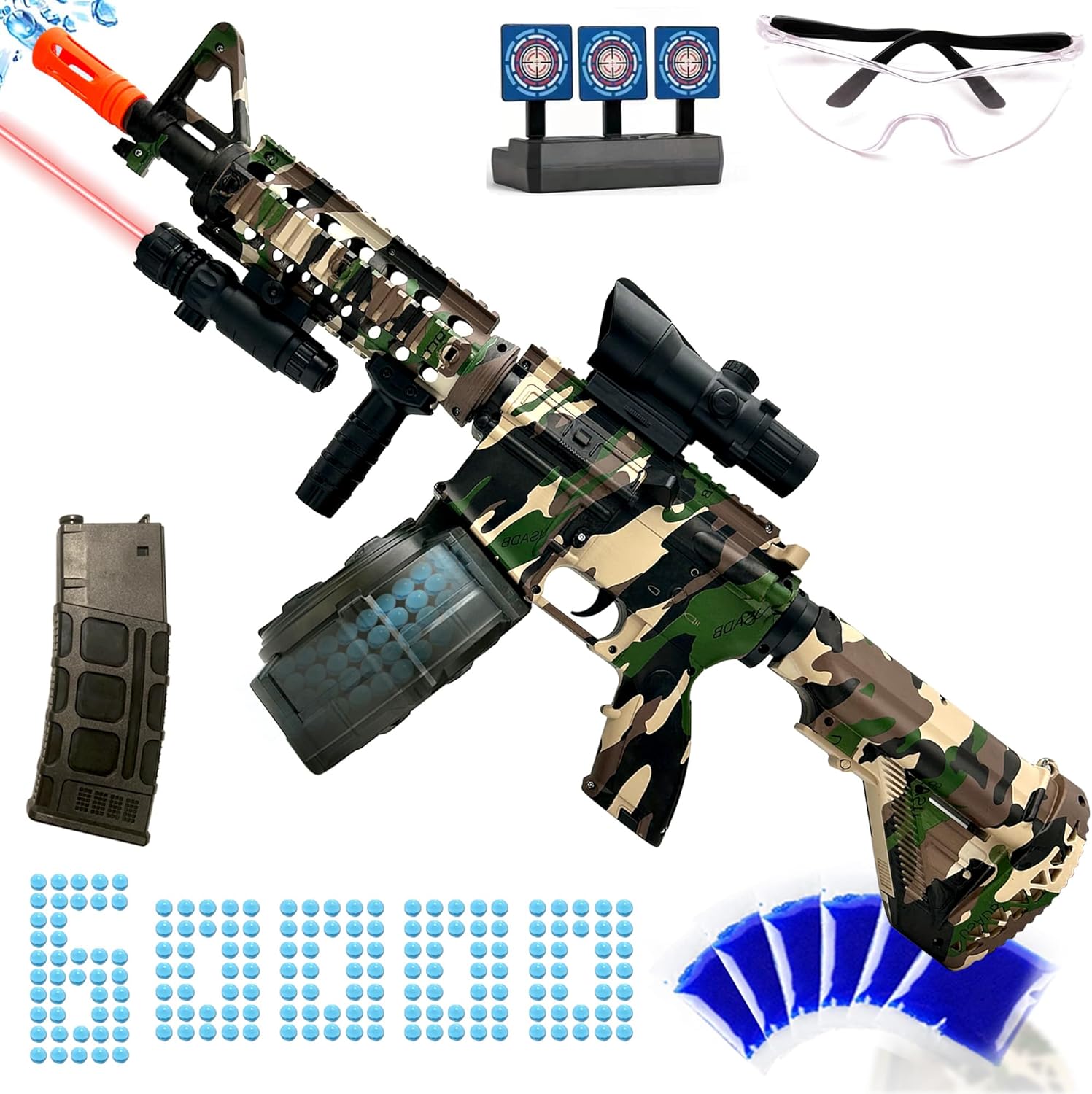 Large Splatter Gel Ball Blaster for Outdoor Fun and Games