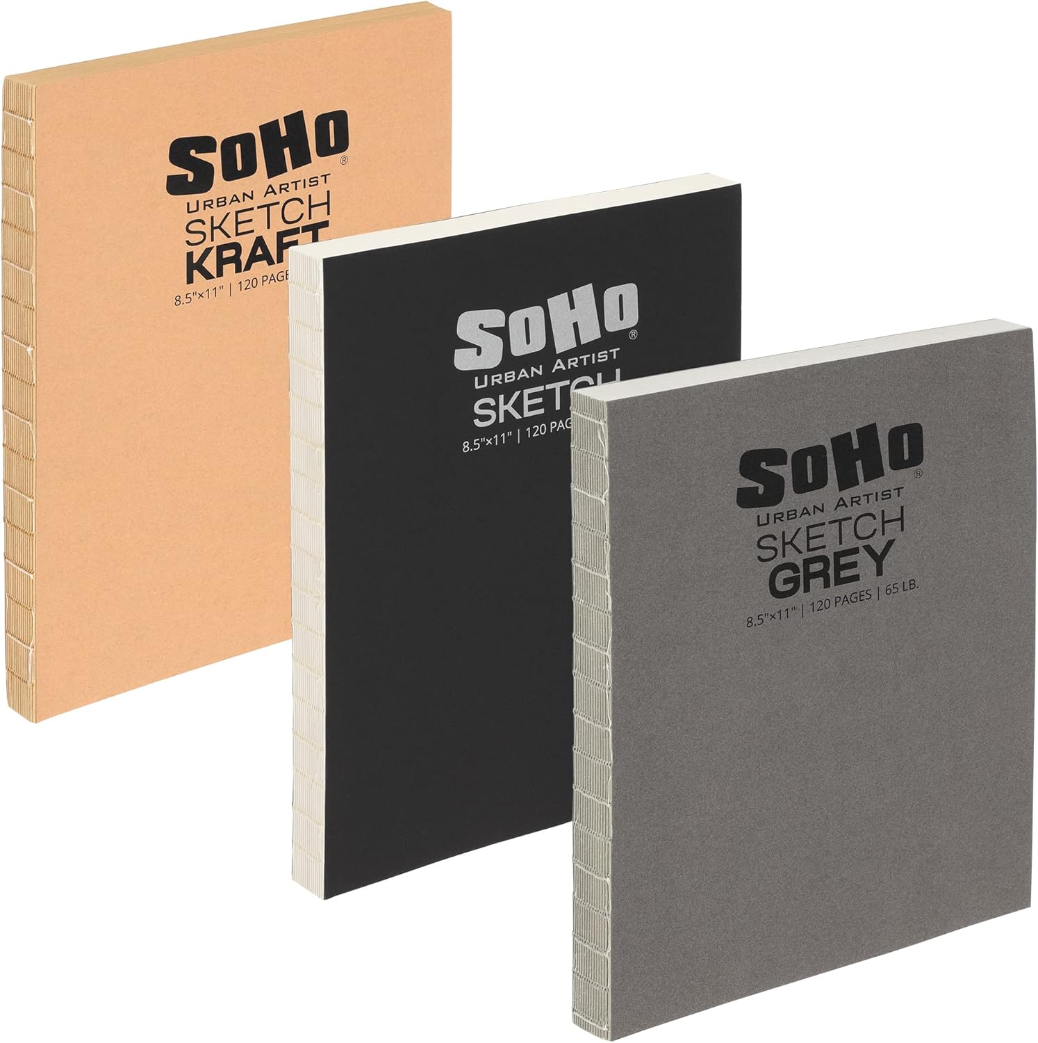 SoHo Urban Artist Open Bound Sketch Pads for All Dry Media