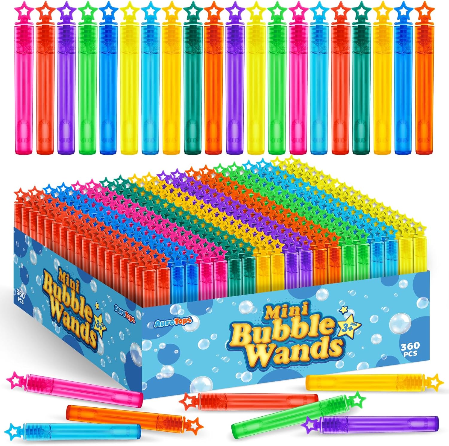 360 PCS Mini Bubble Wands for Kids' Parties and Events