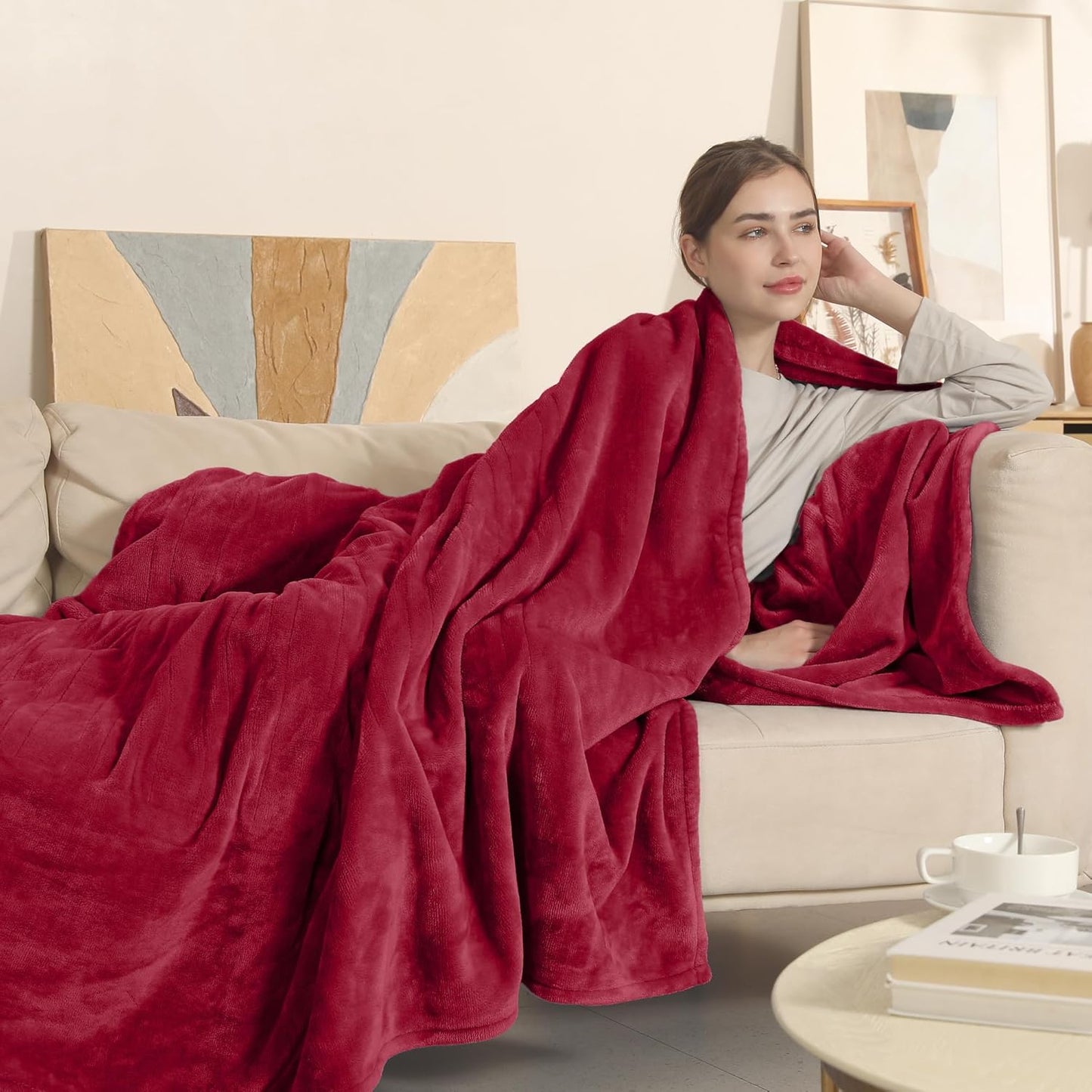 Electric Blanket Full Size with 6 Heating Levels for Comfort