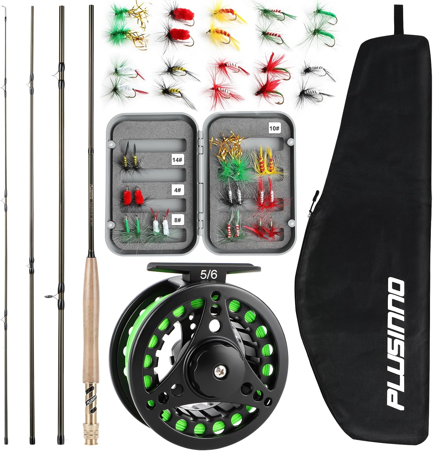 PLUSINNO Lightweight Portable Fly Rod Combo