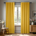 Deconovo Blackout Curtains for Living Room - Mellow Yellow Panels