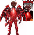 Red Dragon Costume for Kids - Full Body Jumpsuit with Wings