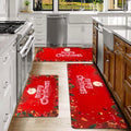 Christmas Kitchen Rug Sets 3 Piece Non Slip Area Rug Decor