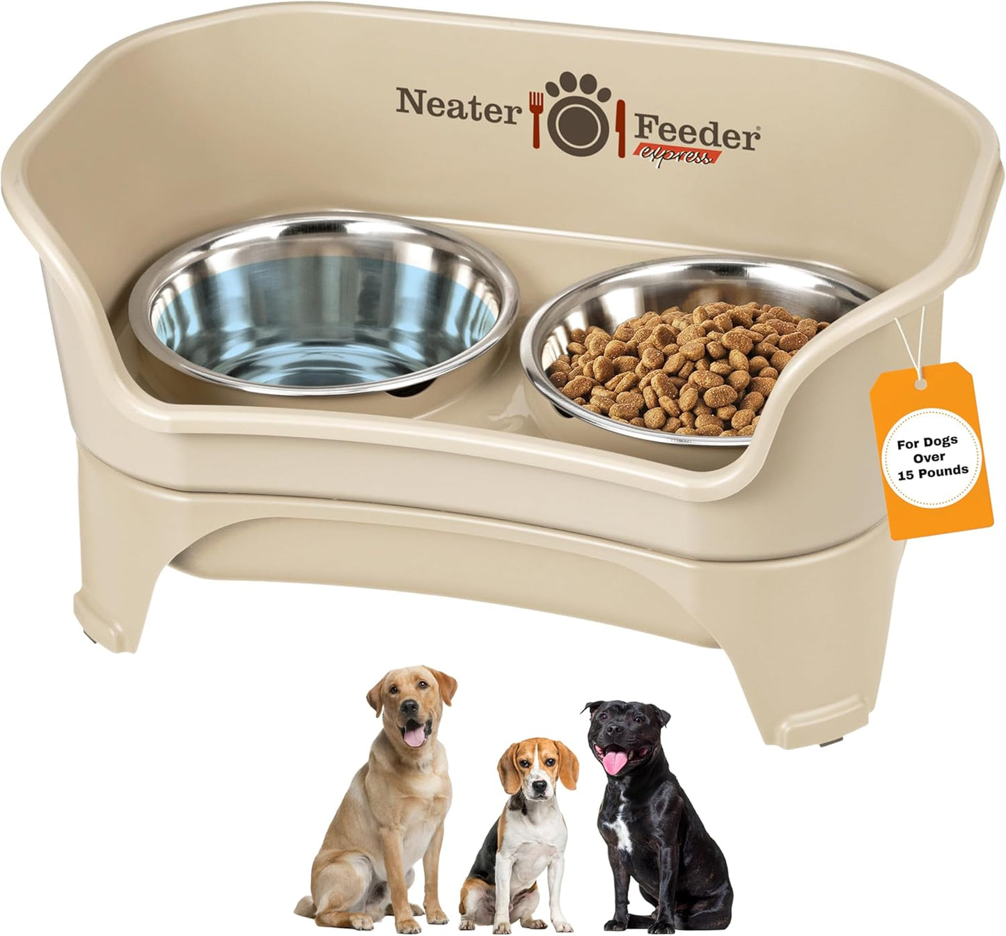 Neater Feeder Express Elevated Dog Bowls for Medium to Large Breeds