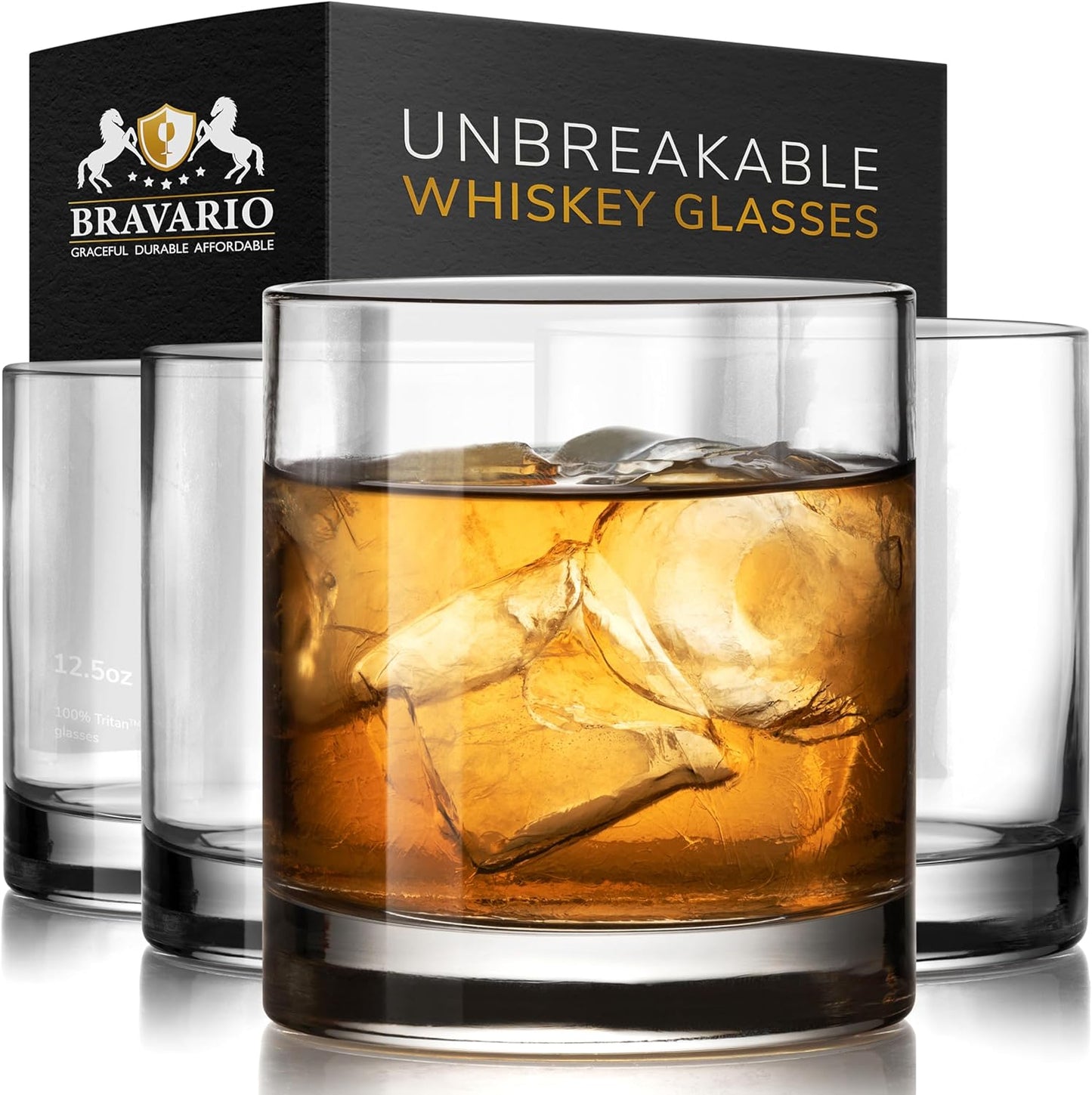 Unbreakable Tritan Plastic Whiskey Glasses for Safe Cocktails