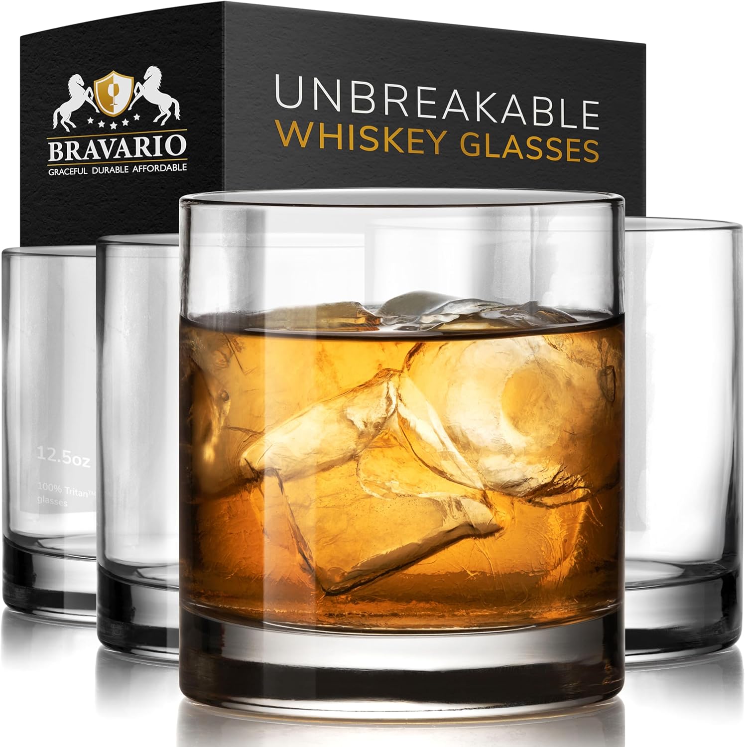 Unbreakable Tritan Plastic Whiskey Glasses for Safe Cocktails