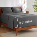 Bedsure Deep Pocket California King Sheet Set - Cool, Deep Fit