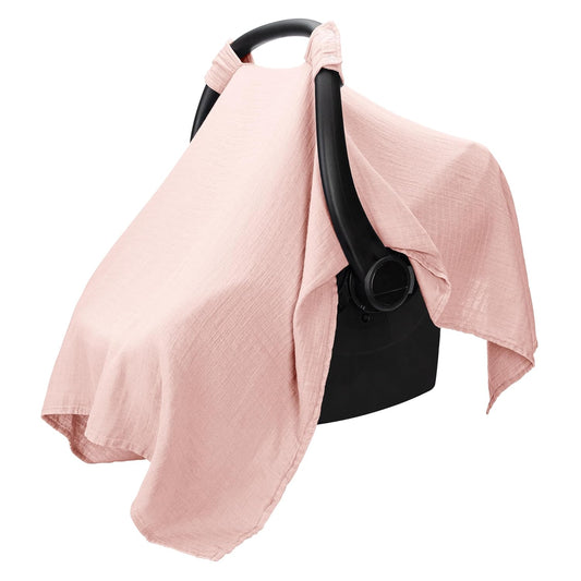 Soft & Breathable Baby Car Seat Cover - Sun & Bug Protection