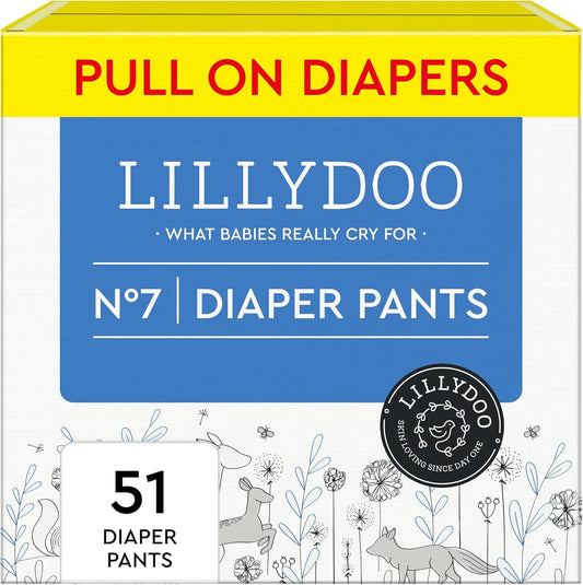 LILLYDOO Size 8 Diaper Pants: Skin-Friendly & Absorbent